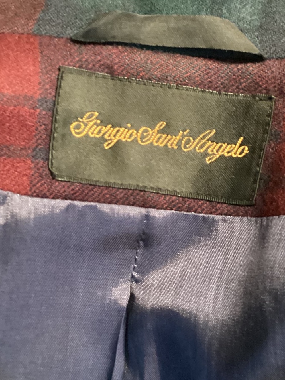VTG Giorgio Sant'Angelo Plaid Blazer & Pleated Shorts Set - Size 8 - Picture 11 of 12